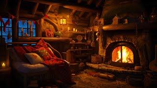 Deep Sleep in a Cozy Winter Hut - Relaxing Blizzard, Fireplace, Wind Sound for fall Asleep, Insomnia by Rainy Guy 38,190 views 2 months ago 8 hours