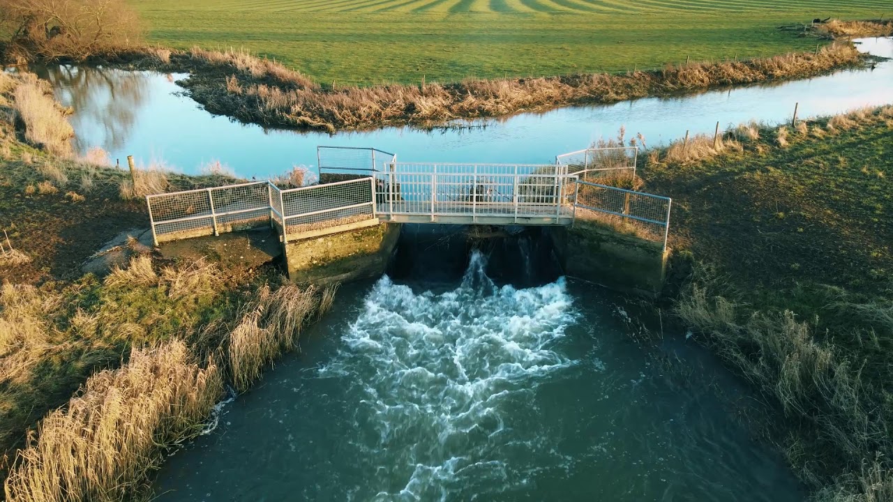 River Welland from drone