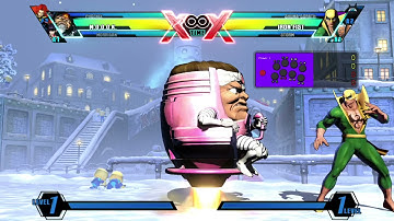 [UMvC3] Solo MODOK +2 cubes & jamming bomb from back throws (meter neutral)