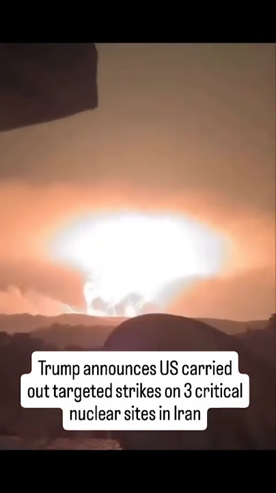 US Bombs 3 Nuclear Sites In Iran| Trump Makes The Announcement #iran #trump #israel