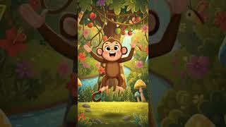 Milo used a clever trick to get fruit! 🍌🐵 What would you do? Comment below!  #kidsstories