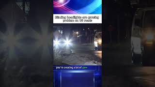 Blinding headlights are growing problem on US roads #news