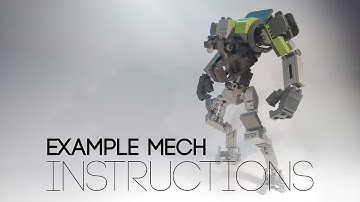 Lego Mech Design [06]: Example Mech instructions