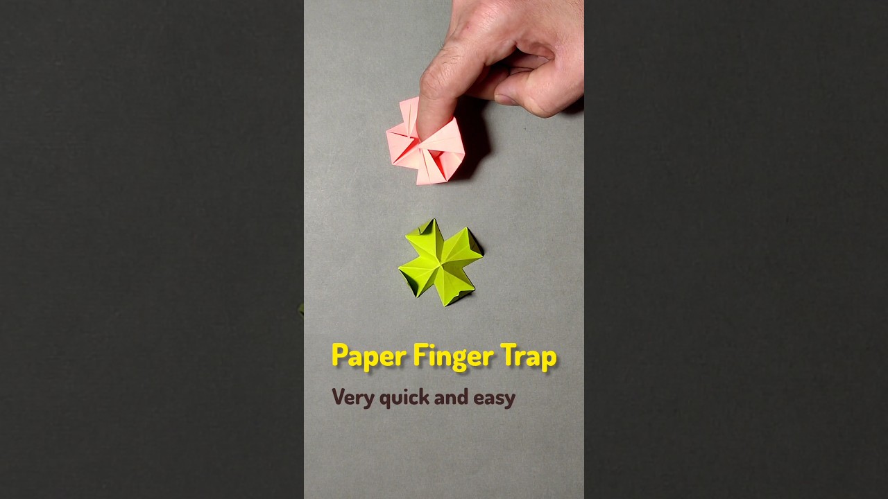 How to Make a Paper Finger Trap 