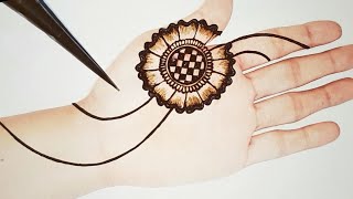 Simple & Stylish Gol Tikki Mehndi Design for Hands- Easy Mehndi Designs- Latest Arabic Mehndi Dezine