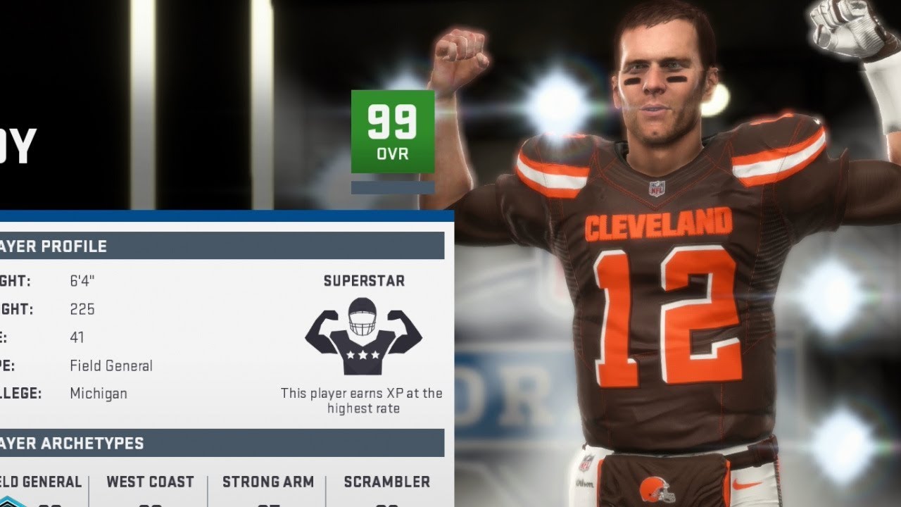 tom brady in browns uniform