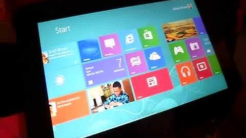 Windows 8 Demo on Dell Latitude 10 Tablet
