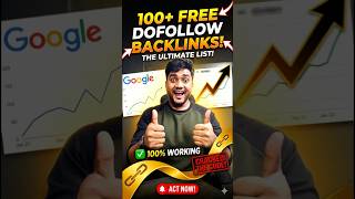 100+ FREE Dofollow Backlinks 😱 | Rank #1 on Google FAST 🚀 #backlinks #dofollowbacklinks