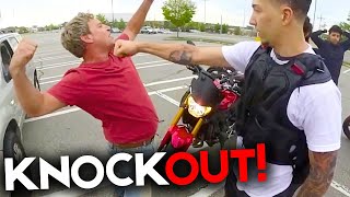 WHEN BIKERS FIGHT BACK | Epic Motorcycle Moments 2025