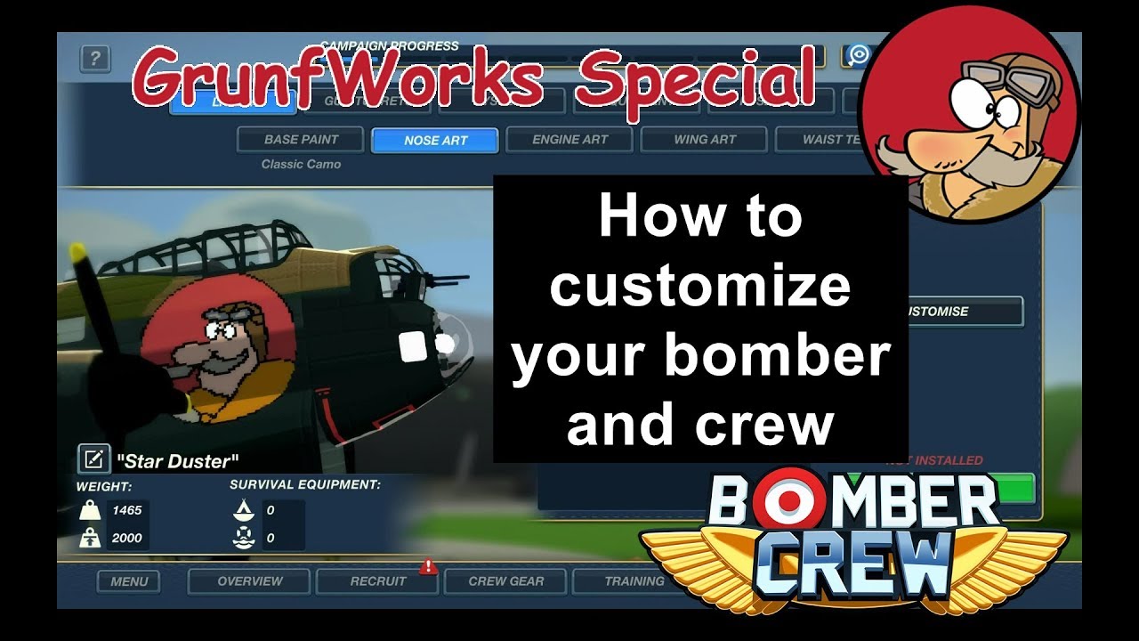 How to customize your bomber and crew Bomber Crew Tips and Tricks