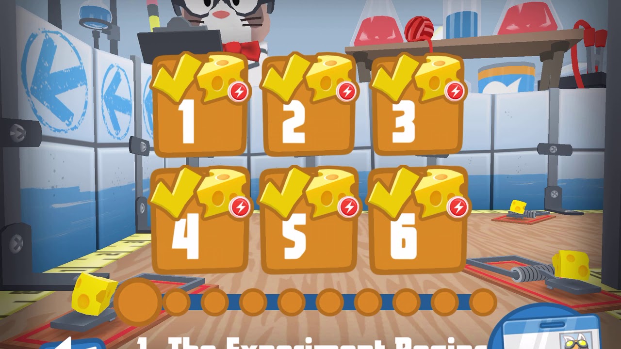 Mouse bot-1 lab 1 The experiment begins levels 1 to 6 ...