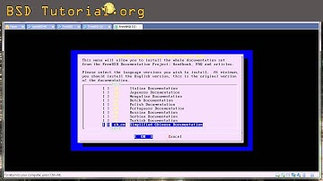 FreeBSD install - advanced (3 of 4 select distribution set)