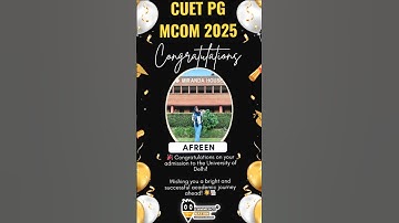 CUET PG M.Com 2026 | Delhi University Selection #cuetpg2026 #cuetpgmcom2026 #delhiuniversity #srcc