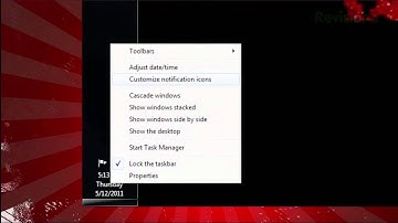 Customize System Tray Icons in Windows - Tekzilla Daily Tip