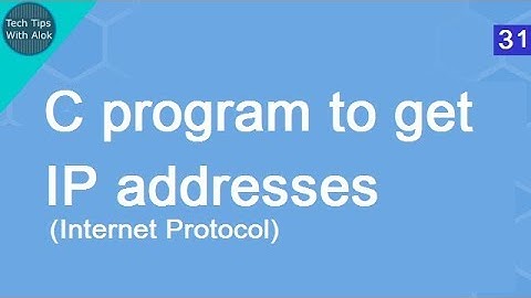 C program to get IP address