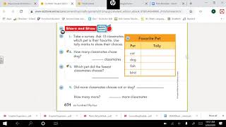 LESSON 10.1 GO MATH (Sureying and Tally Marks)