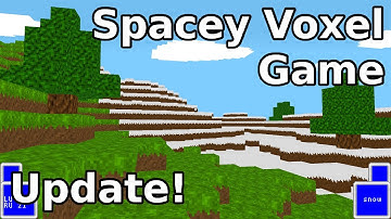 Spacey Voxel Game Update! Biomes! Clouds!