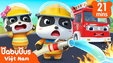 Biệt đội xe cứu hỏa đã tới | Đội xe giải cứu | Karaoke thiếu nhi | Nhạc thiếu nhi vui nhộn | BabyBus
