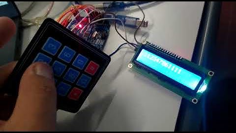Pantalla LCD y Teclado matricial 4x3 con arduino uno