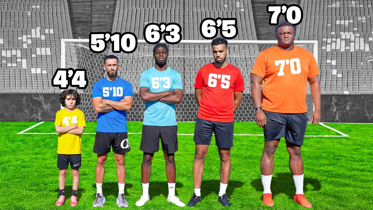 Every Height Competes In Football for $10,000