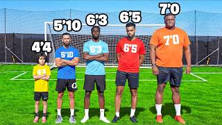 Celebrity Every Height Competes in Football for $10,000 Net Worth