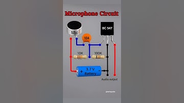 Simple Microphone Amplifier Circuit using BC547 | DIY Mic Circuit with 3.7V Battery | Electronics