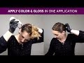 How to Apply Hair Color and Hair Gloss in the Same Application