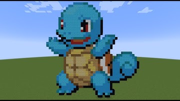 Minecraft Pixel Art Tutorial - Squirtle [Pokemon #07]