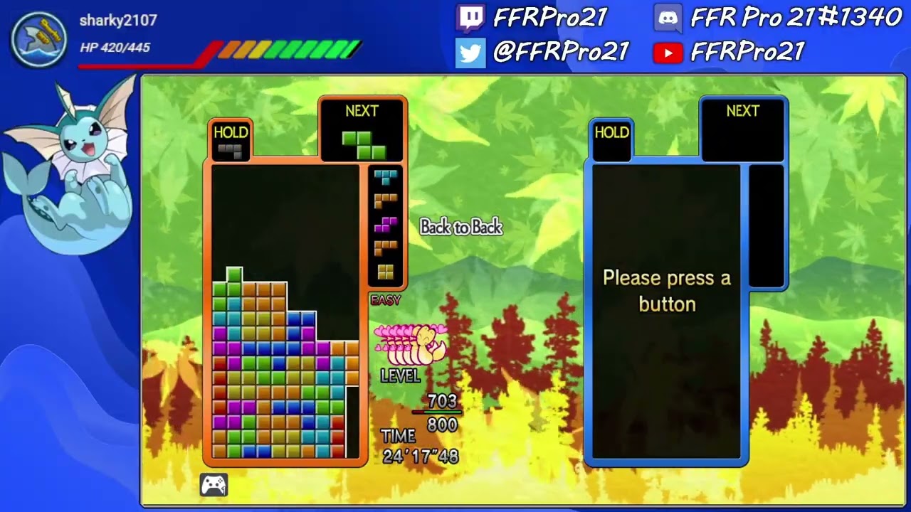 PC - Tetris the Grand Master 4: Absolute Eye - Asuka (Easy, TGM) - AE164 Grade in 