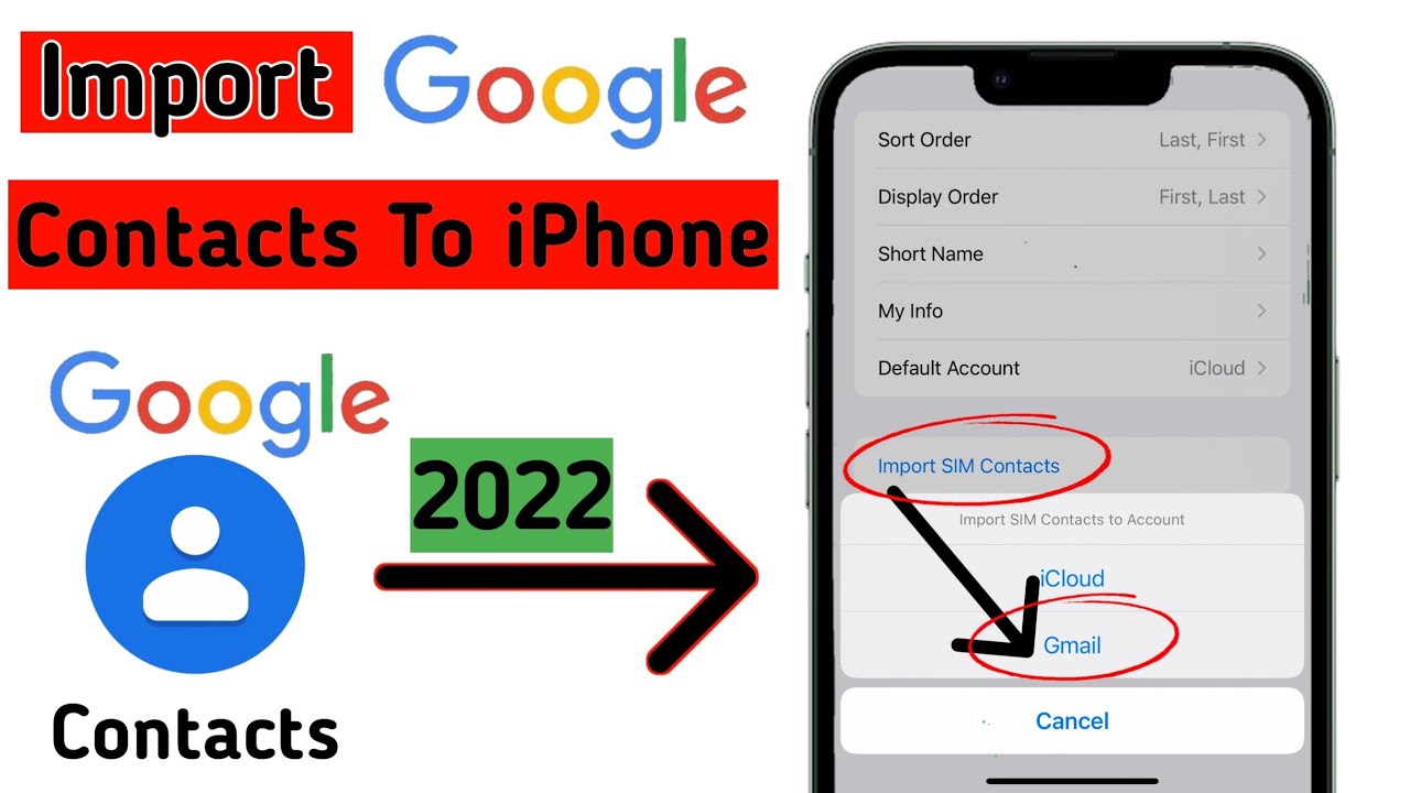 How To Import Google Contacts To IPhone 2022 Import Contacts From 