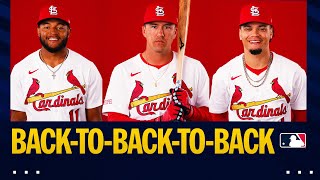 Cardinals go back-to-back-to-back vs. the Reds! (Full inning!)