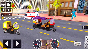 Tuk Tuk auto rickshaw driver 3D game - #228 auto rickshaw driving game - Android iOS Gameplay