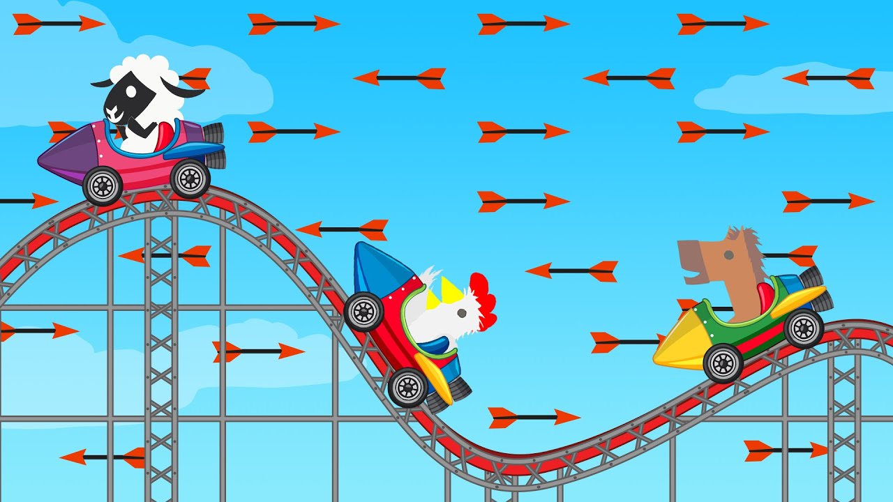 The IMPOSSIBLE Roller Coaster Level! (Ultimate Chicken Horse) - YouTube