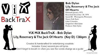 Bob Dylan - Lily, Rosemary & The Jack Of Hearts - Karaoke Lyrics