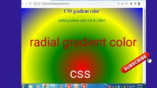 radial gradient color background| radial color in css @cseducation93
