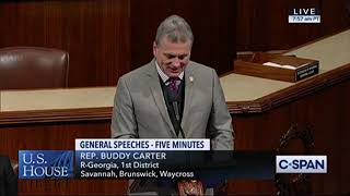Rep. Buddy Carter's 1 Minute Speech to Remember the Life of Georgia State Senator Greg Kirk