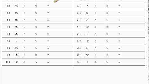 Division (1) divide by numbers 1 to 12(no remainders), find missing numbers when multiplying
