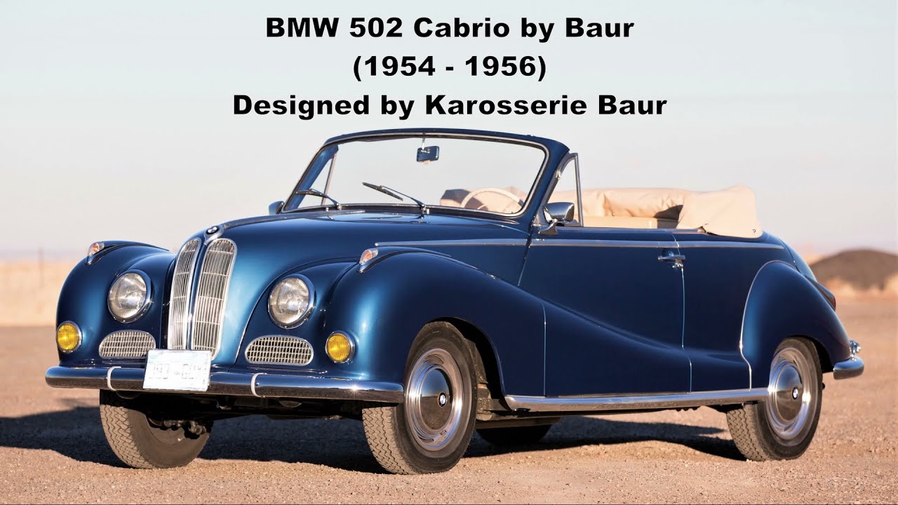 BMW 502 Cabrio by Baur specs. (1954-1956) interior, exterior, engines,  details and more..