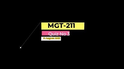 MGT211 Introduction to Business Quiz No 3 Solution