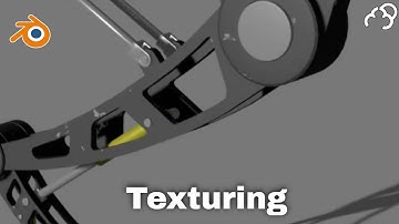 Blender Modeling Scifi Landing Gear - Texturing