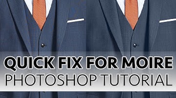 Quick Fix for Moire - PHOTOSHOP TUTORIAL