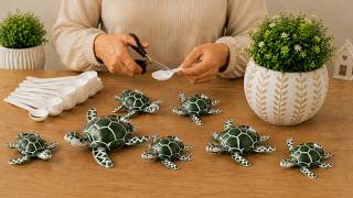 Turn Waste Disposable Spoons Into Cute Turtle Decoration! π’ Amazing DIY Idea Turn Waste Disposable Spoons Into Cute Turtle Decoration! π’ Amazing DIY Idea