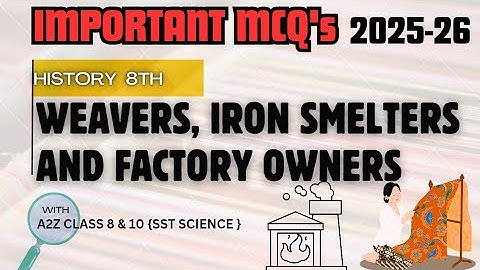 Class 8 History Chapter 6 | Top MCQs with Answers | RBSE/NCERT Exam Prep #class8history #historymcq 