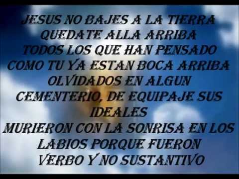 Ricardo arjona-jesus es verbo no sustantivo (letra)