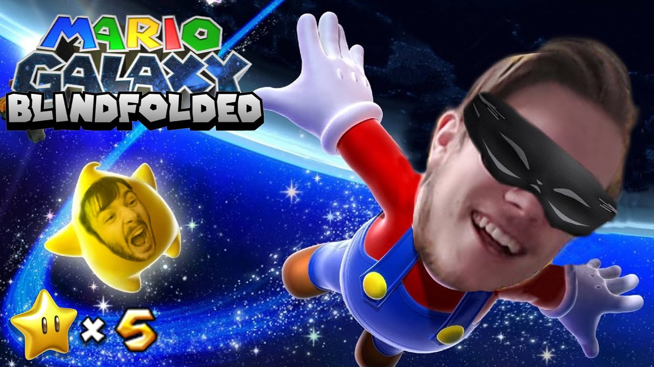 Mario Galaxy Blindfolded w/ @DaPieGuy
