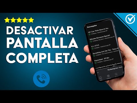 Cómo desactivar el MODO PANTALLA COMPLETA al recibir llamadas