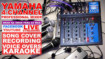 Yamaha 4 Channel Professional Mixer quick set up