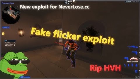 New exploit *FAKE FLICKER* for neverlose.cc
