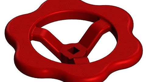 Application 4. Handwheel 3D geometry in SOLIDWORKS