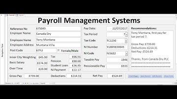 How to Create Payroll Management Systems in Microsoft Access 2016 using Form -Tutorial 1 of 3